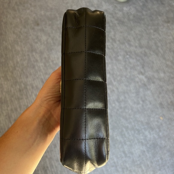 authentic CHANEL Lambskin Quilted Mini Rectangular Flap in Black - Picture 11 of 14